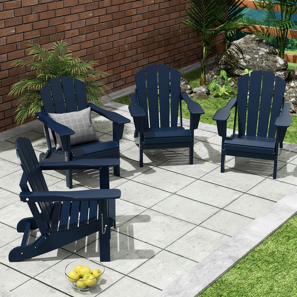 Dark blue online adirondack chairs