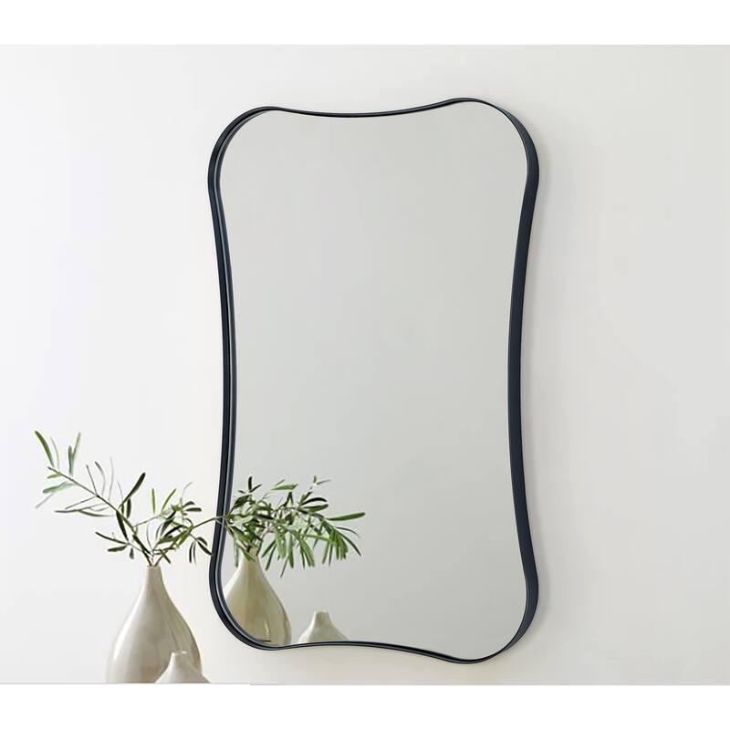 TEHOME Toini Asymmetrical Metal Wall Mirror - 20'' x 30''