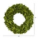 preview thumbnail 2 of 0, Nearly Natural 14" Preserved Boxwood Wreath