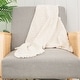 preview thumbnail 6 of 5, Crane Baby Oatmeal Boho Knit Blanket