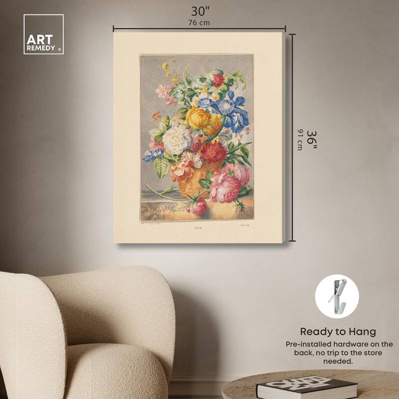 Bloemenstilleven 1777 Canvas by Art Remedy, Gallery Wrapped