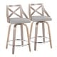 preview thumbnail 3 of 21, The Gray Barn Charlotte 24" Fixed-Height Counter Stool with Bent Wood Legs (Set of 2)