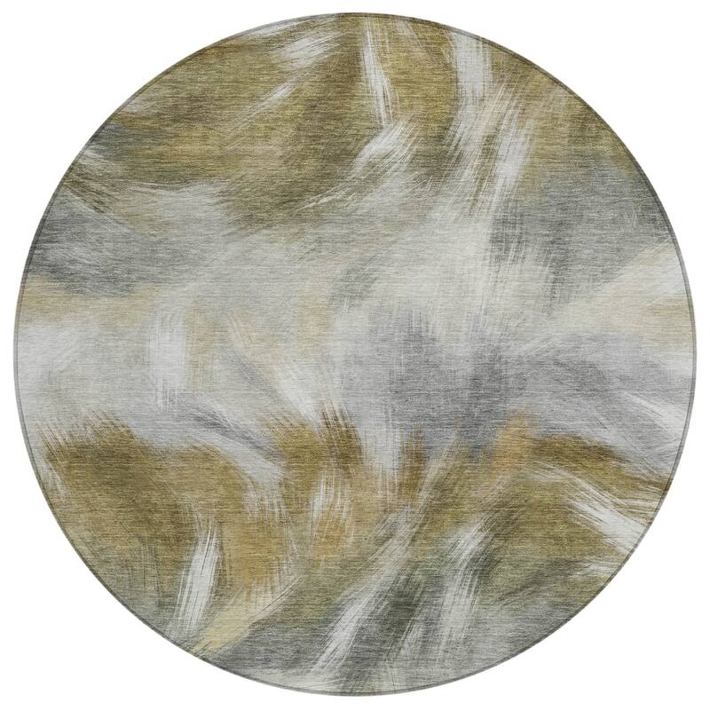 HomeRoots Abstract Transitional Rectangle Outdoor Rug