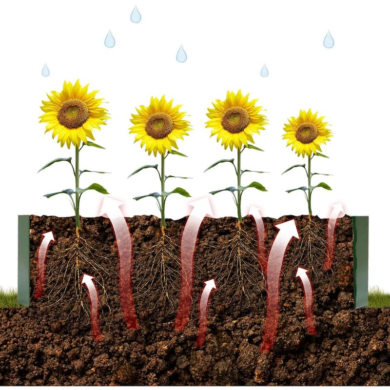 Aoodor Raised Garden Bed 4' x 2' x 1' for Patio Ourdoor Yard