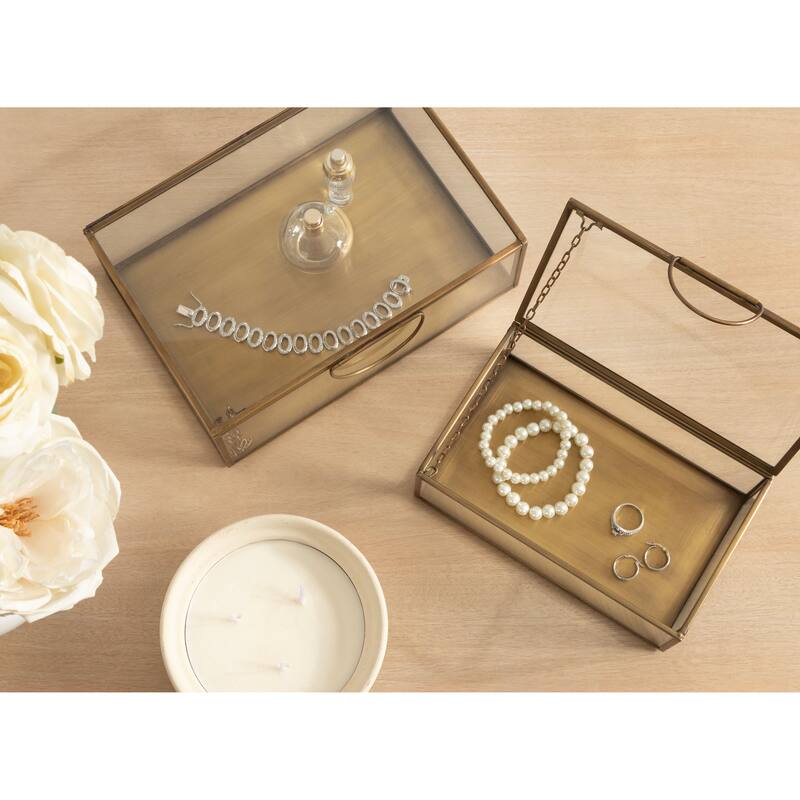 Kate and Laurel Nevala Decorative Storage Box Set - 2 Piece