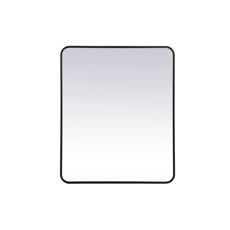 Ezra Soft Corner Metal Rectangular Mirror