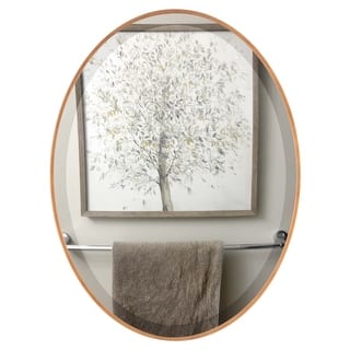 Livingston Framed Oval Mirror - Sunset Gold