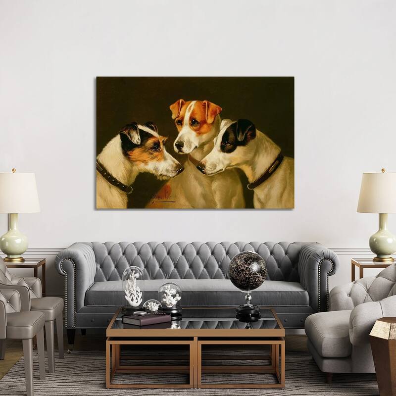 iCanvas "The Hounds" by Alfred Wheeler Canvas Print