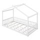 preview thumbnail 8 of 30, Twin Size Wood Bed House Bed Frame with Fence