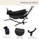 preview thumbnail 20 of 86, Double Cotton Hammock with Space Saving Steel Stand