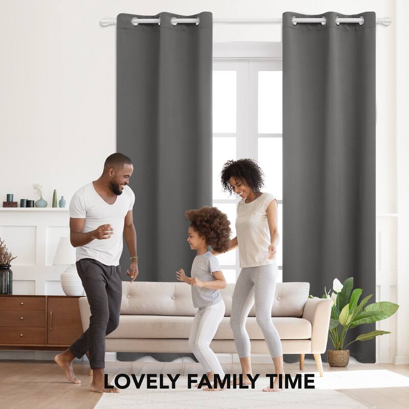 Deconovo Insulated 42 Width Curtain Panel Pair (2 Panel)