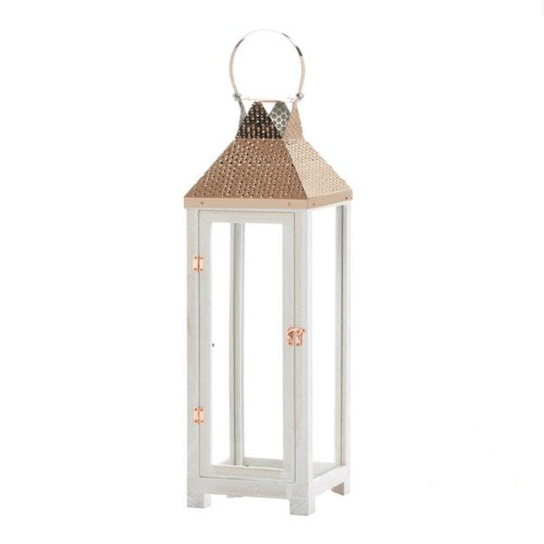 Set of 2 Hartford Large Wooden Lanterns