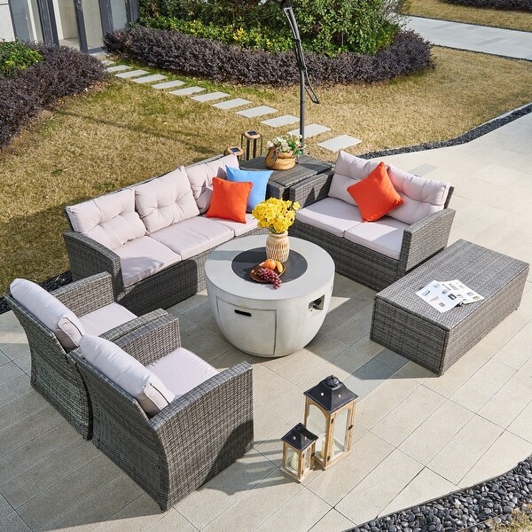 7-Piece Multifunctional Outdoor Patio Furniture Set with