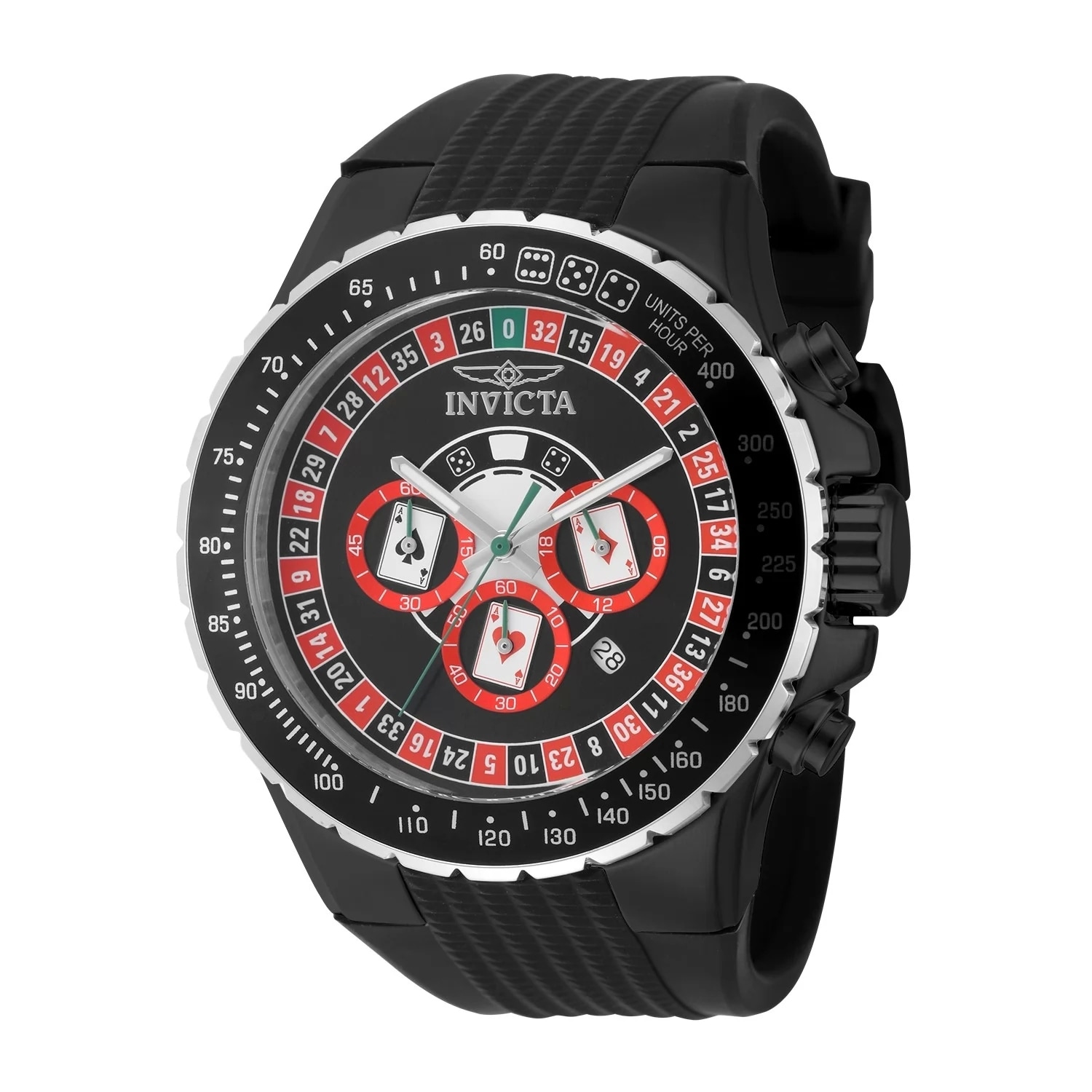 Invicta Men's 49849 Aviator Quartz VD53 Black Dial Watch