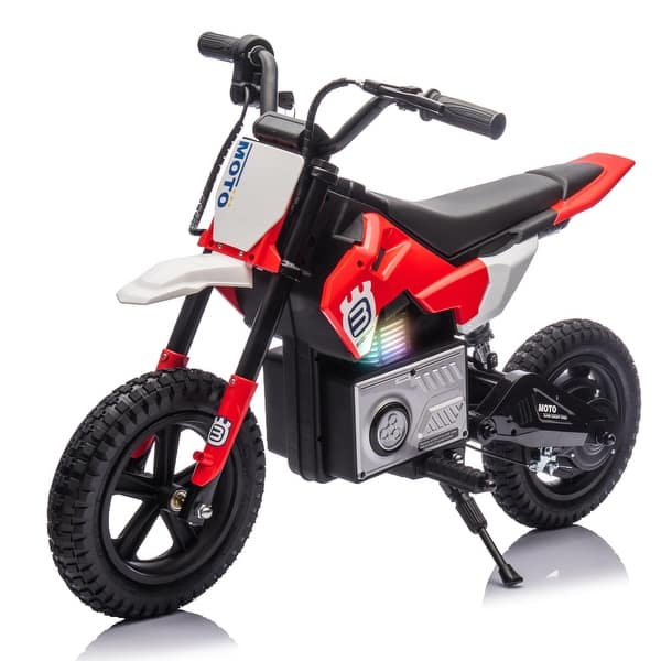 slide 2 of 58, 24V Kids Ride On Electric Toy Motocross Motorcycle,200W High Speed Hub Motor,Rear Wheel Shock Absorber,Adjustable Speed Red