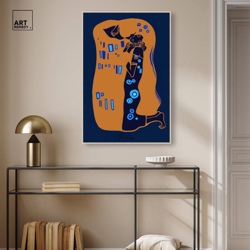 The Kiss Canvas by Art Remedy