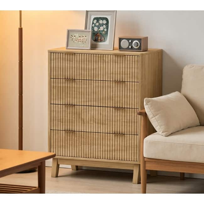 4 Drawers/6 Drawers Dresser for Bedroom, Closet Double Dresser Chest of Drawers