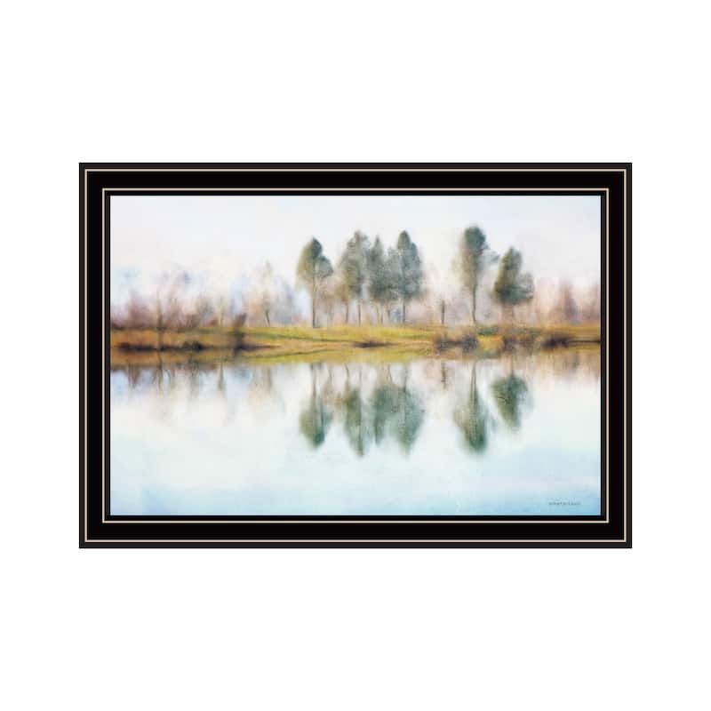 TrendyDecor4U "Lake Reflections" Framed Print Wall Art - Multi