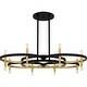 preview thumbnail 2 of 7, Winsland 8-Light Matte Black Chandelier