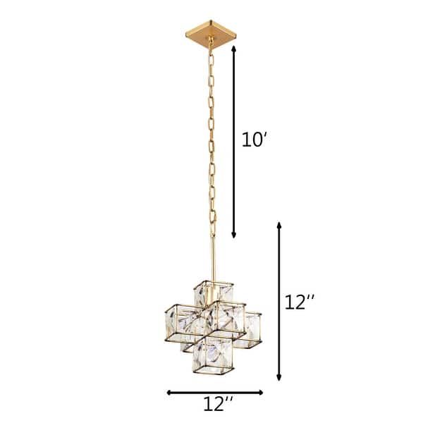 Varaluz Cubic 1-Light Pendant - Calypso Gold