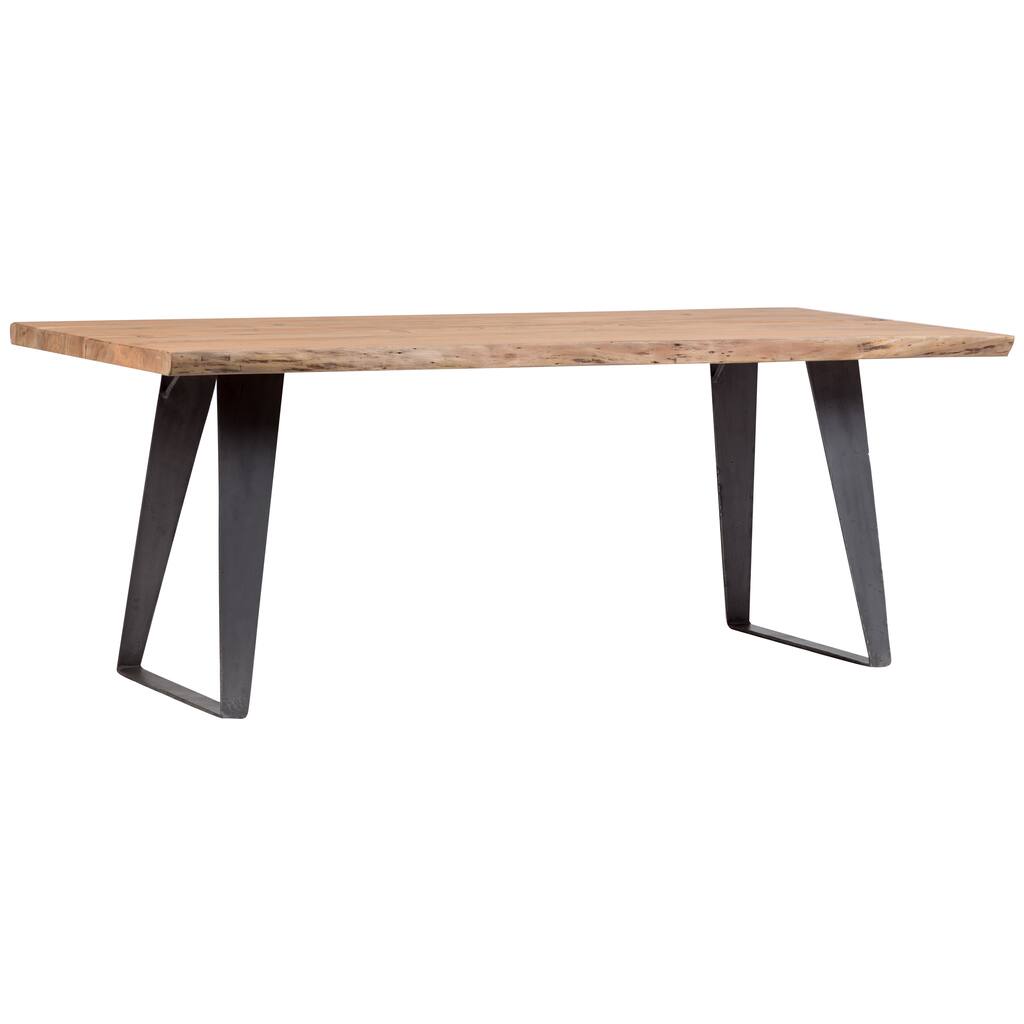 Carmel Mid-Century Modern Live Edge Dining Table - Natural