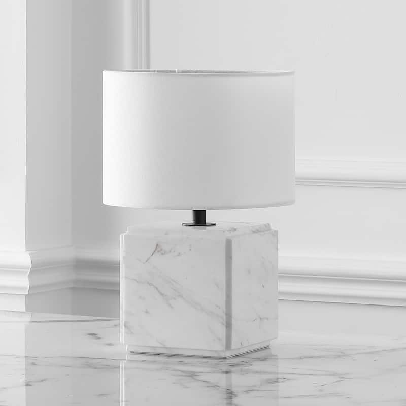 SAFAVIEH Couture Zahra Marble Table Lamp - 10"W x 10"D x 15"H