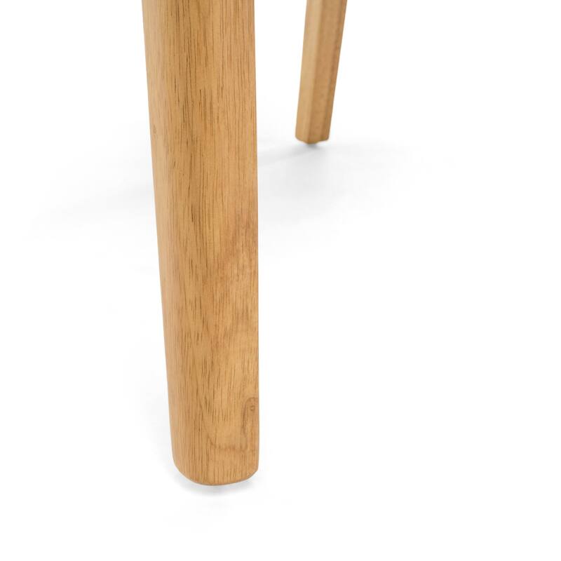 Upholstered Dining Chairs, Fabric Armless Chair with Wooden Legs, Kitchen Side Chairs, Set of 2