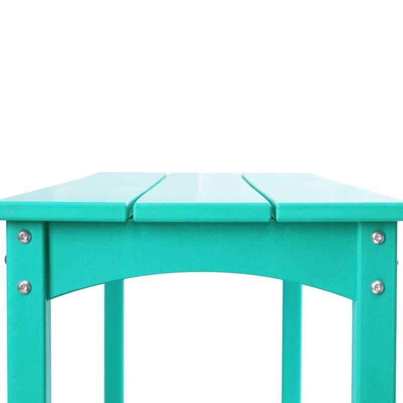 Laguna Hdpe All Weather Outdoor Patio Two Shelf Table