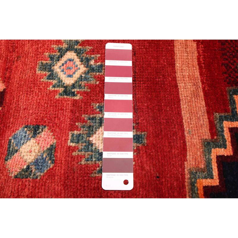 ECARPETGALLERY Hand-knotted Anatolian Vintage Red Wool Rug - 4'1 x 6'0