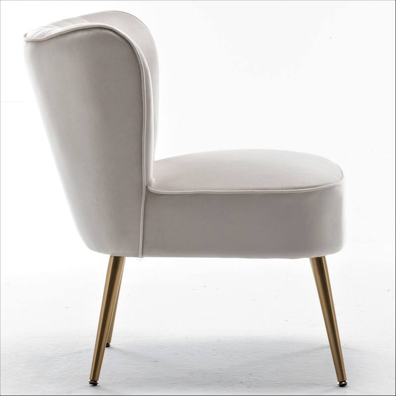 Sauter 23.2" Wide Mid-Century Modern Microfiber Accent Chair