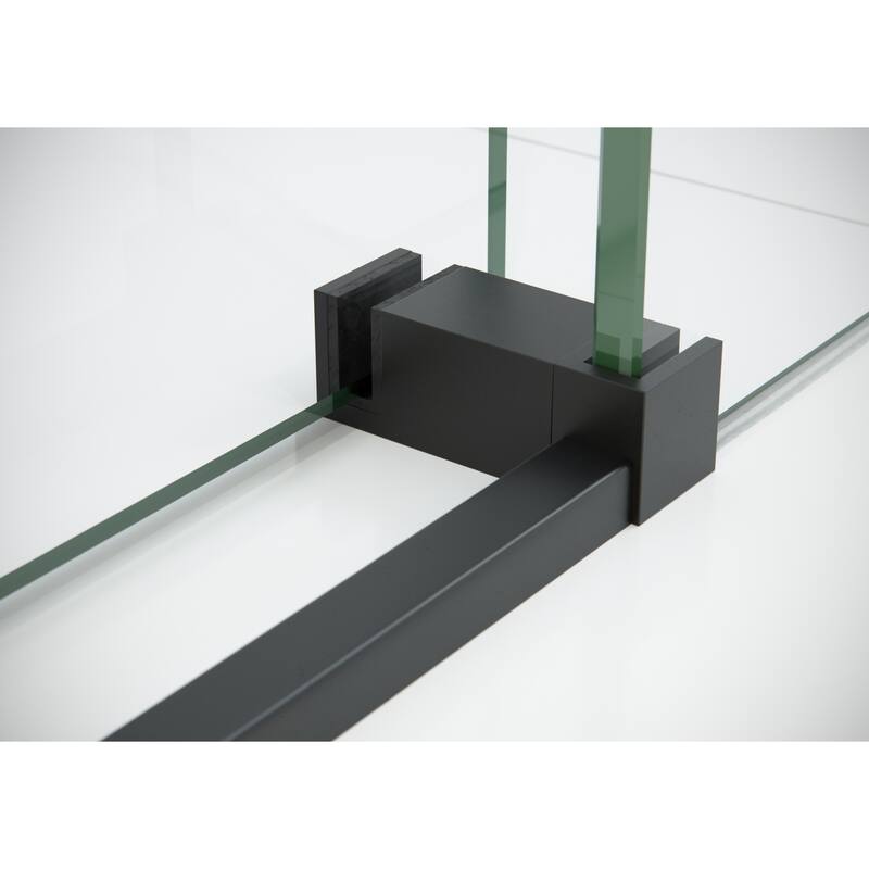 Glass Warehouse 52 in - 56 in x 30 in x 78 in Frameless Sliding Shower Door with Return Panel