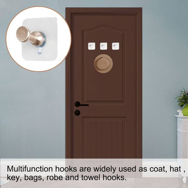Shop Meike Household Authorized Self Stick Wall Hooks Hanging Coats Towel Hanger Overstock 29350287