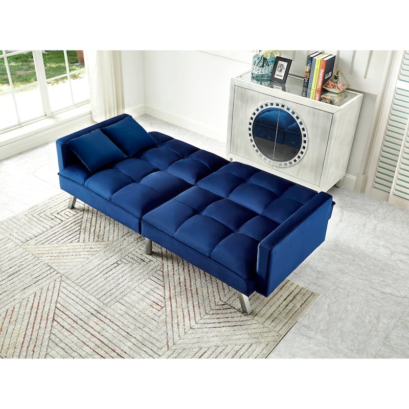 Comfortable Velvet Sleeper Sofa Bed by Legend Furniture