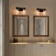 preview thumbnail 22 of 25, Fora Modern Farmhouse Glass Bathroom Vanity Light Dimmable Wall Sconce