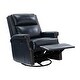 preview thumbnail 17 of 100, Echidna Transitional Genuine Leather Swivel Rocker Nursery Chair with Nailhead Trim by HULALA HOME