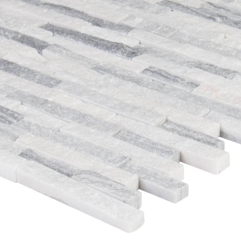 Ackland AKM-S-12X12ILF-CA 12" x 12" Marble Rectangle Mosaic Tile - - Hana Alloy