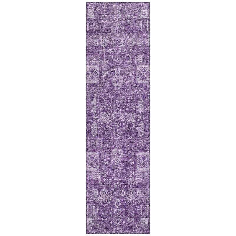 Machine Washable Indoor/ Outdoor Chantille Traditional Vintage Rug