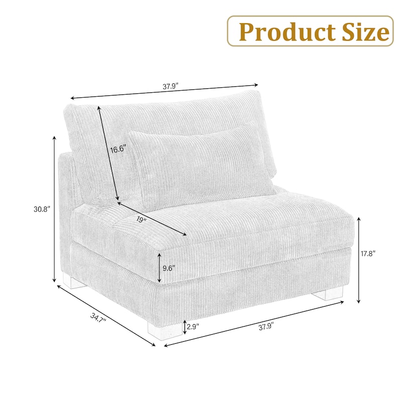 Modern Chaise Lounge Modular Sectional Sofa