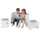 preview thumbnail 12 of 18, Costway 3 PCS Kids Table and Chair Set, Space-saving Toddler Table and