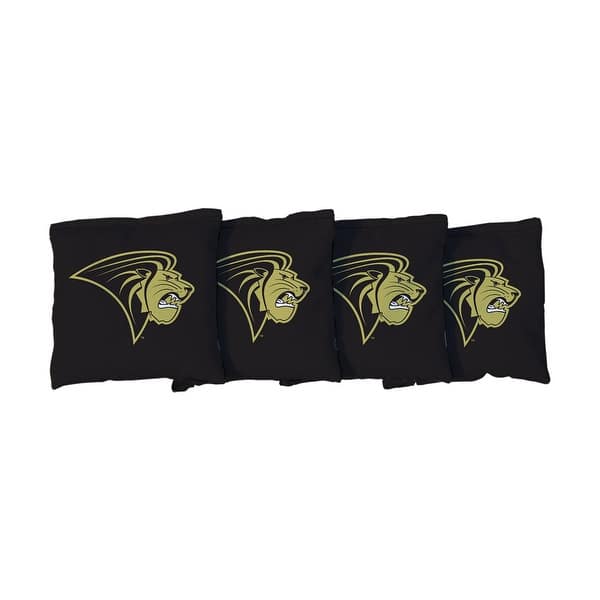 slide 2 of 3, Lindenwood Lions Black Cornhole Bags All-Weather Resin Filled