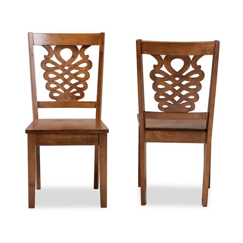 Gervais Modern and Contemporary Transitional 2-Piece Dining Chair Set