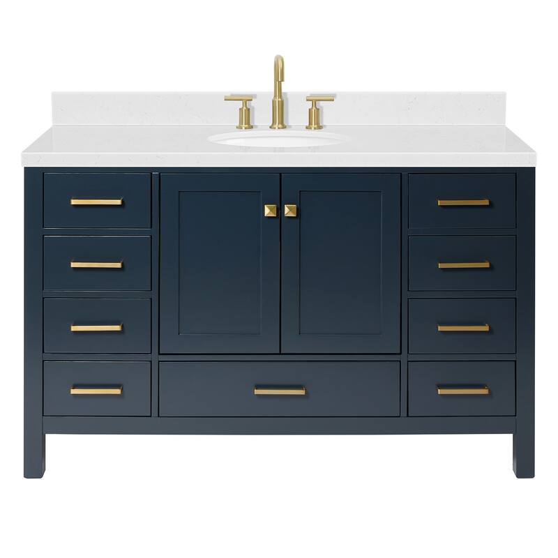 Ariel A054SCQOVO Cambridge 54" Free Standing Single Basin Vanity Set