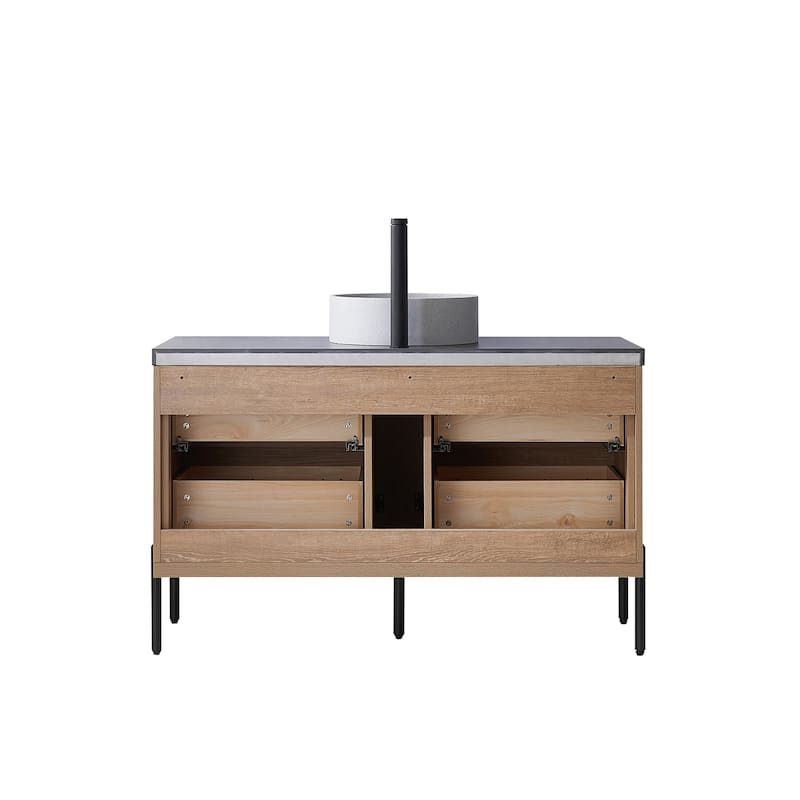 Trento Bath Vanity with Sintered Stone Top with Concrete Sink (C)
