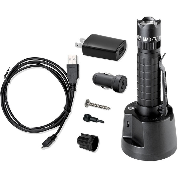 Maglite Instrument Trm1ra4 Mag-Tac Led Rechargeable Flashlight - Crown Bezel