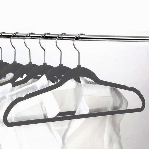 Clothes Hangers Space Saving Cascading Plastic Hanger Organizer Magic Hangers Closet Space Saver, 8 Pack, Size: Large, Black