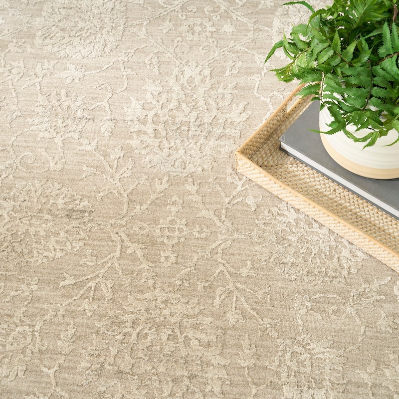 Nourison Moonlit Textured Floral Indoor Rug