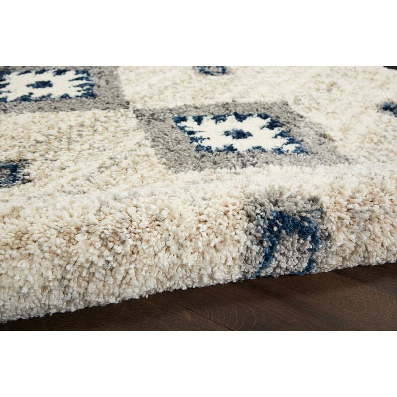 Nourison Scandinavian Geometric Shag Area Rug