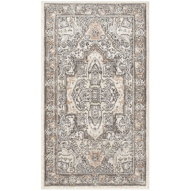 Nourison Concerto Indoor only Persian Area Rug - Ivory Grey Taupe - 2' 2" x 3' 9"
