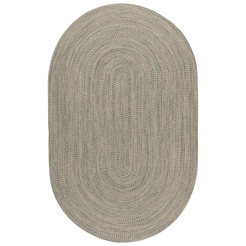 SAFAVIEH Handmade Braided Thijs Reversible Rug - 5' x 7' Oval - Gold/Green