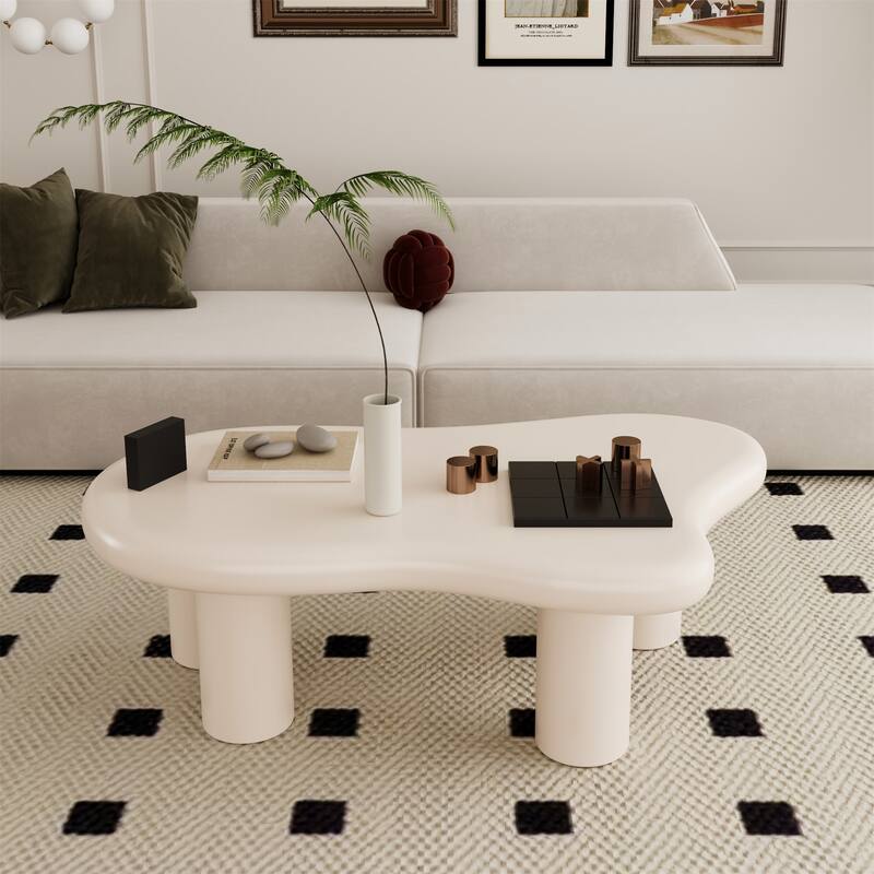 40" Cloud Shaped Coffee Table for Living Room